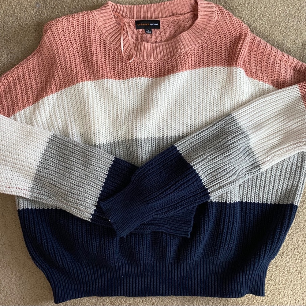 Multi colored sweater